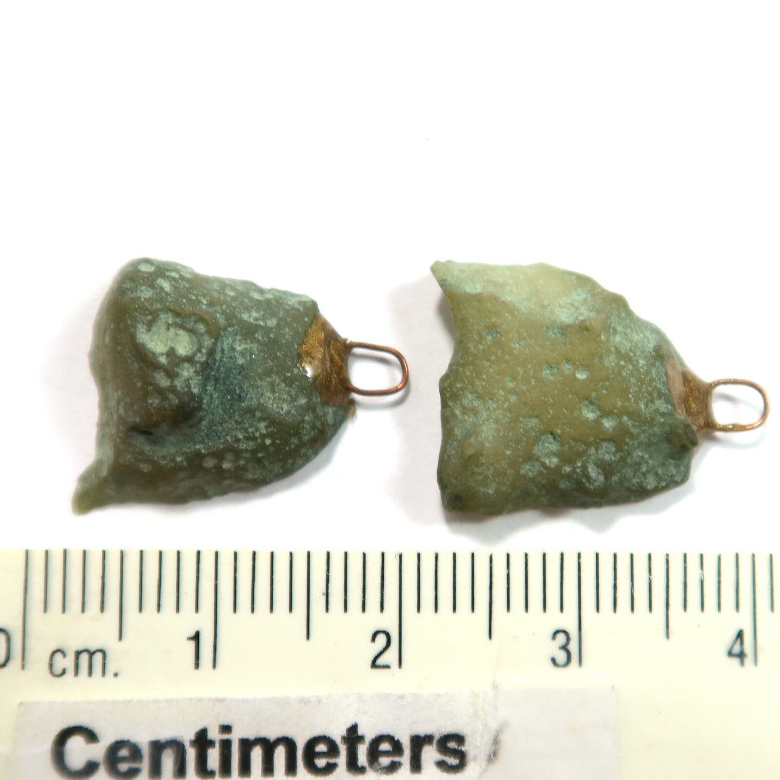 Distressed Tabasco – Tiny Mexican Geode Polished Halves with Ring TABD177