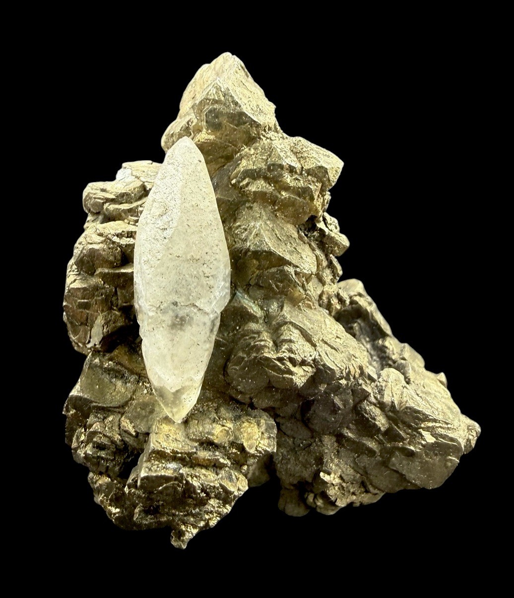 Calcite On Pyrite Crystals : Tri State Mining District . United States 🇺🇸
