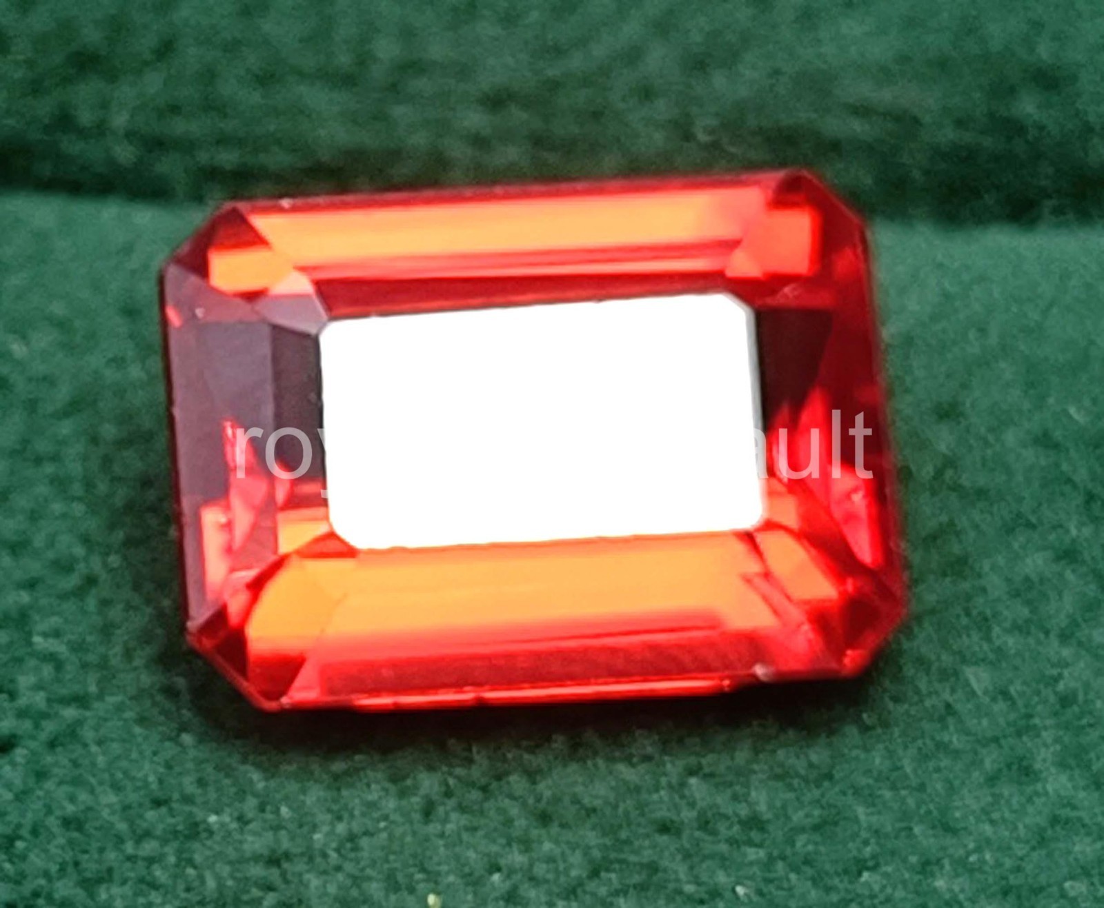 12.30 Ct Natural Orange Sapphire Emerald Shape IGL Certified Loose Gemstone 5AOR