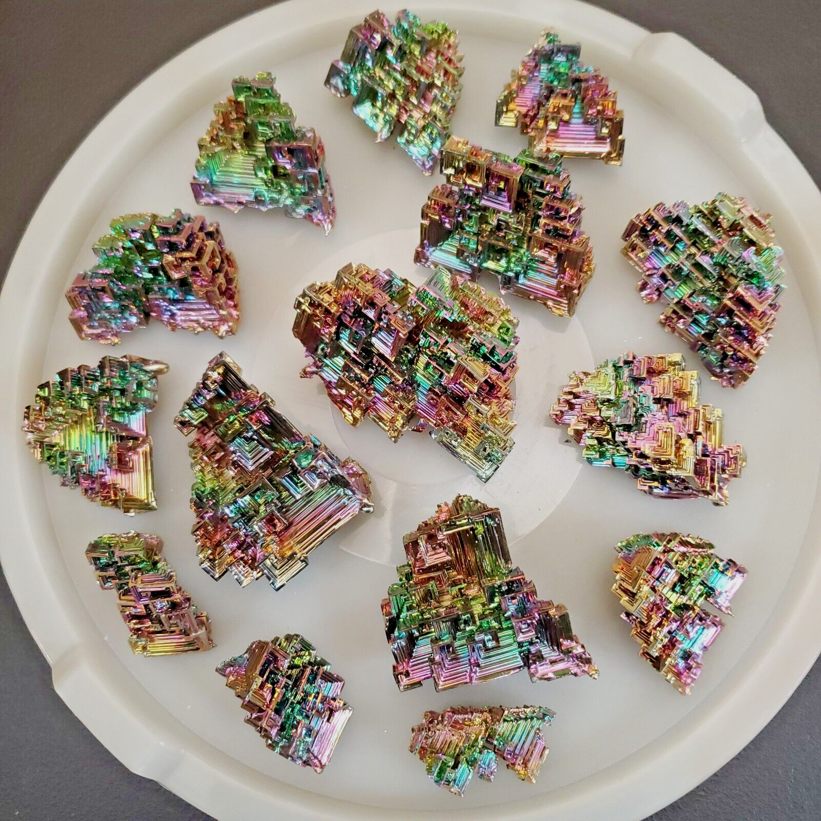 Bismuth 1 kg (2.2 lB) Wholesale Lot (AAA-grade) Rainbow Crystals
