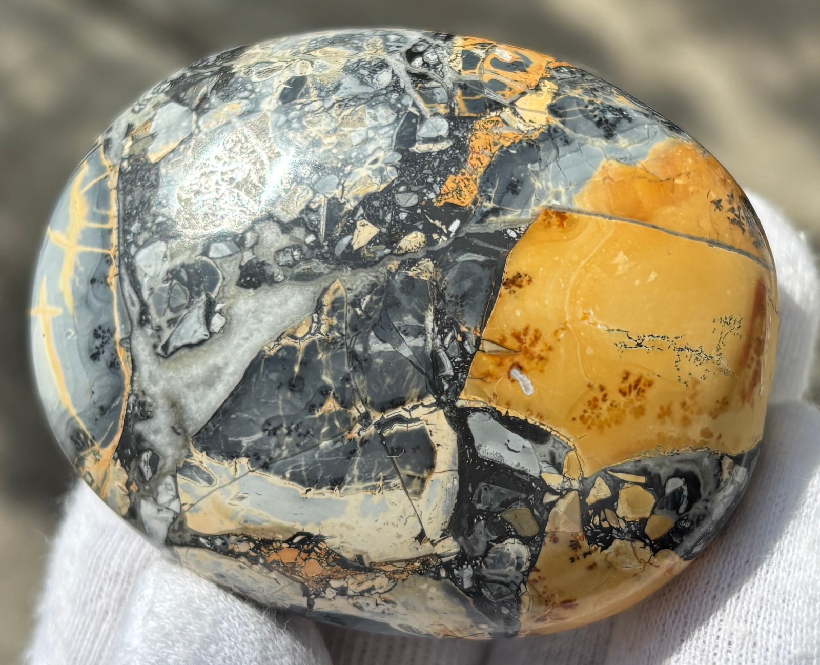 USA SALE SEE VIDEO 195g LOT MALIGANO JASPER PALMSTONES PALM STONES PALM STONE