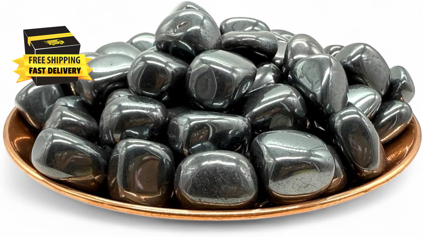 Hematite Tumbled Stones (1, Oval) ⭐️⭐️⭐️⭐️⭐️