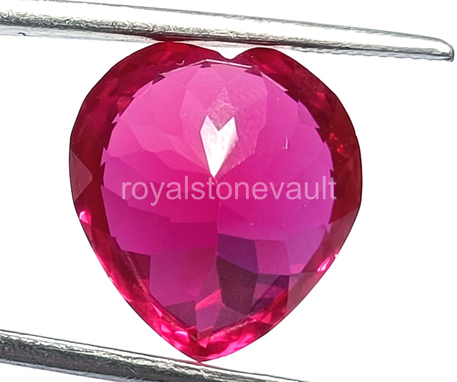 17.45 Carat Natural Pink Ruby Heart Cut IGL Certified Loose Gemstone 5AOR”