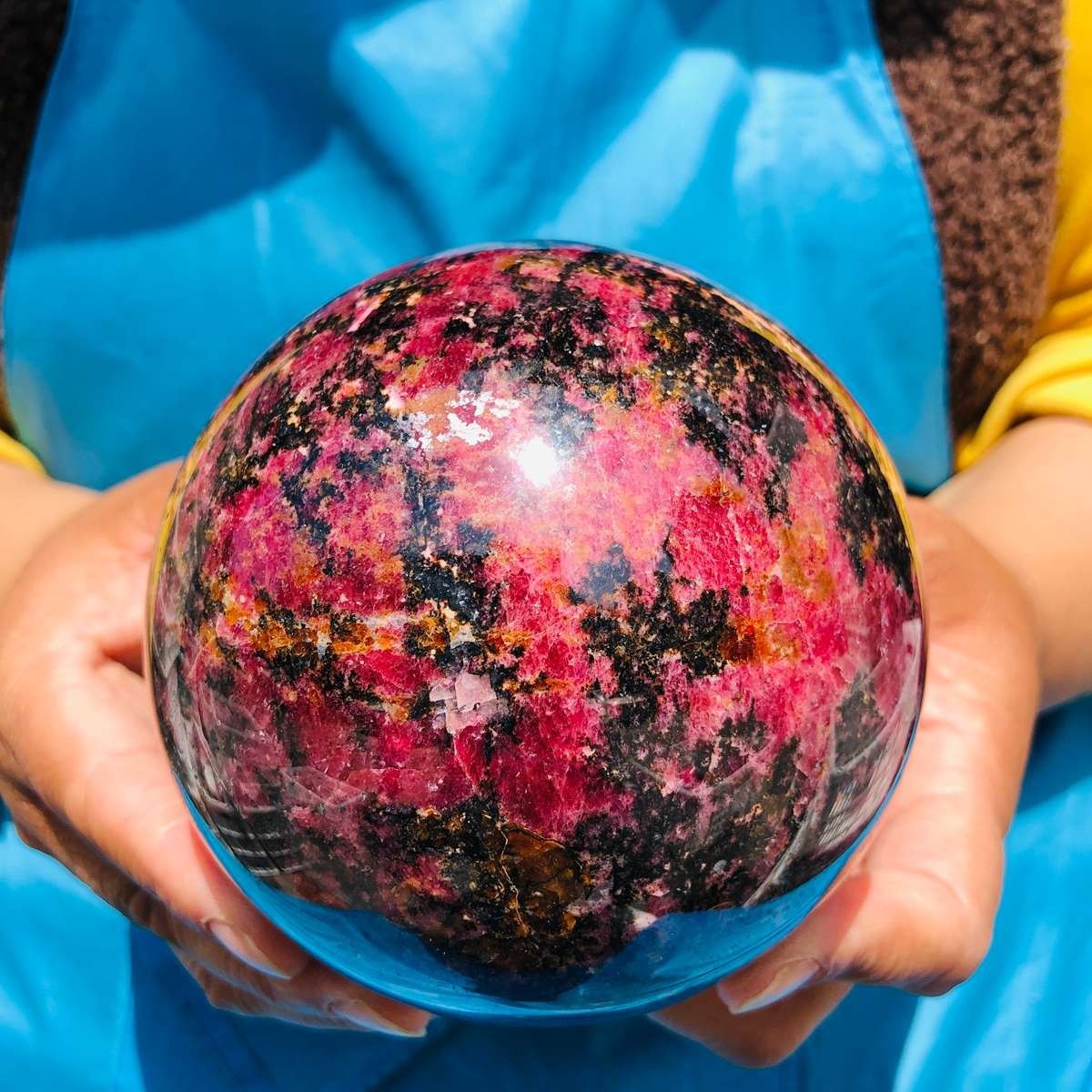4.73LB Natural Rose Grey Crystal Ball Quartz Crystal Reiki Healing Stone 4776