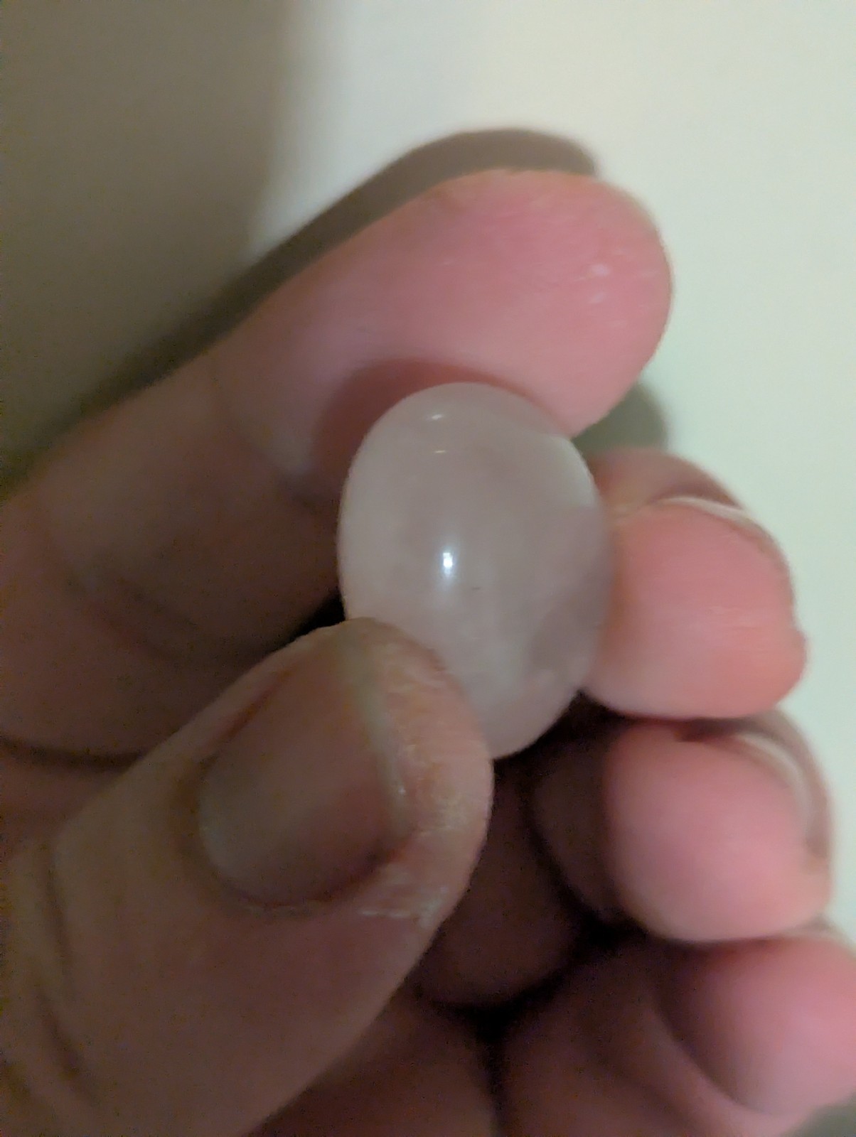 An Ovular Pink Rose Quartz Stone