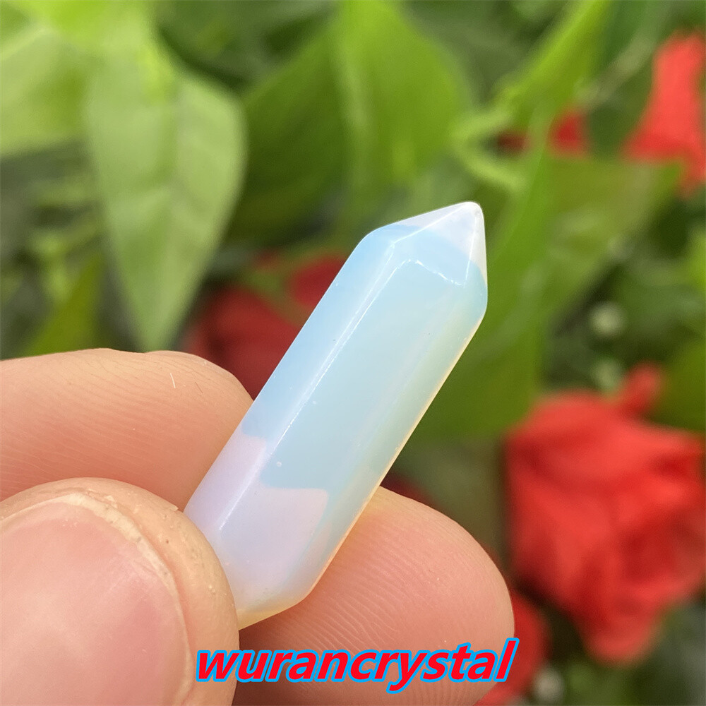 A+ Obelisk Opalite Quartz crystal skull Wand Double Point Healing DIY gift 10pcs