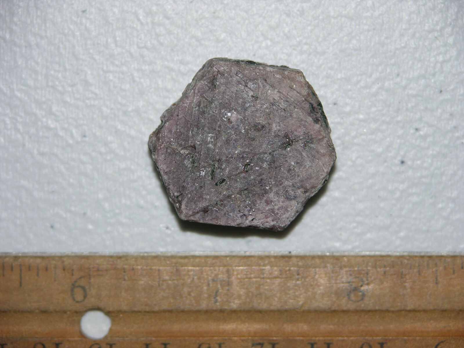 Ruby Recorder Crystal natural red ruby Madagascar 1 1/8 x 1 1/2 inch R22