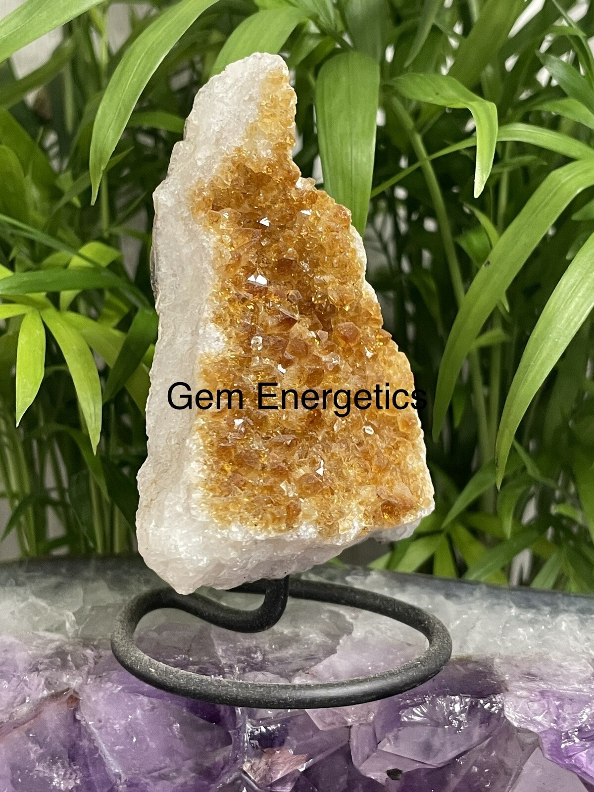 Citrine Druze Specimen Citrine Crystal Cluster Citrine Gemstone Feng Shui Stone.