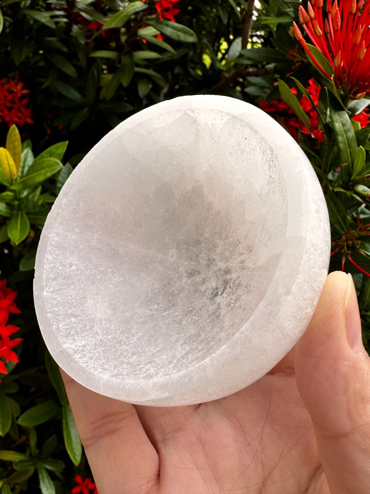 Selenite Bowls 3″ Diameter, Gemstone Carved Selenite Crystal Charging Bowl, Bulk