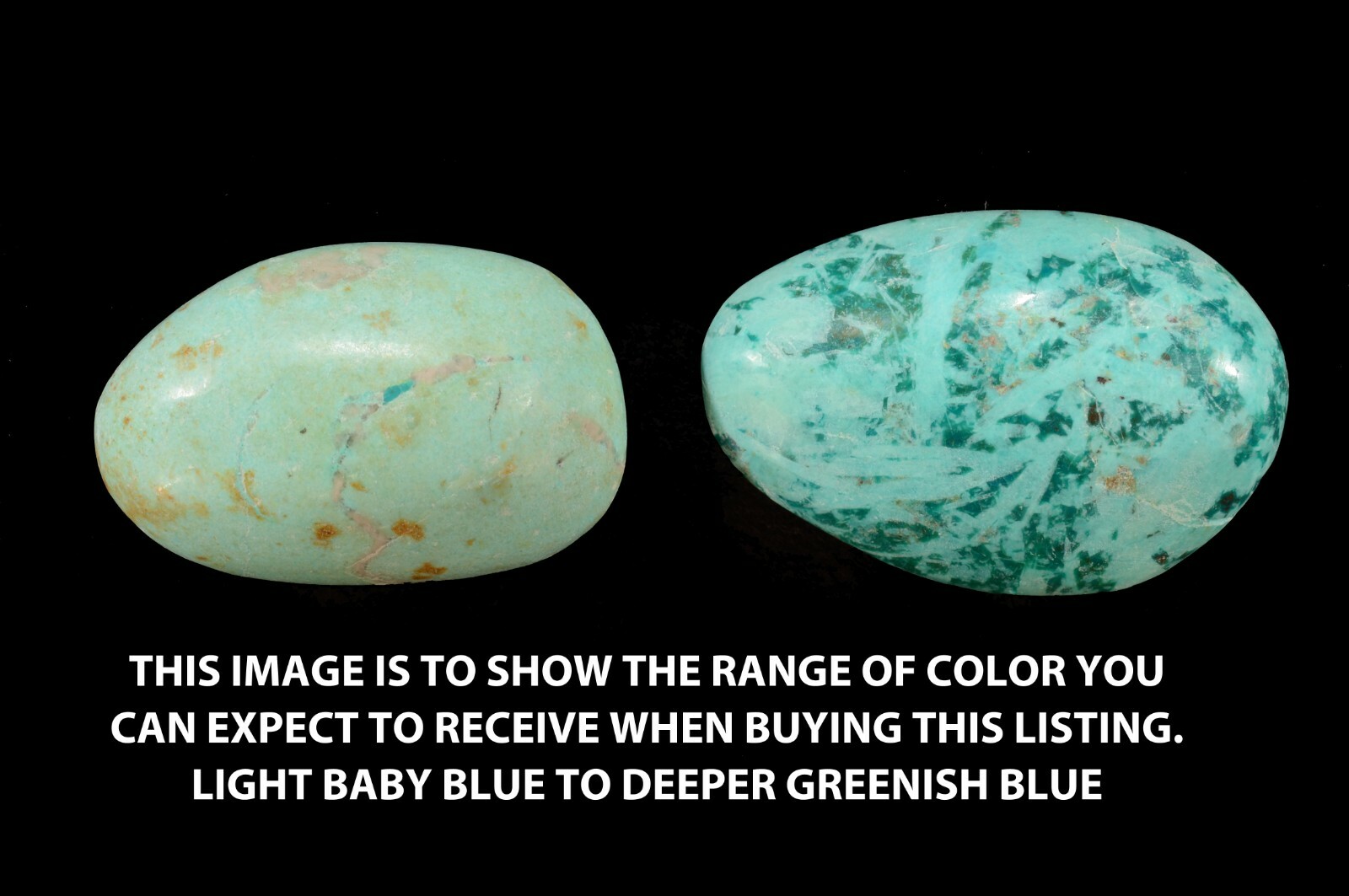 Chrysocolla 1 1/4″ Tumbled Natural Metaphysical Throat Chakra Crystal Healing