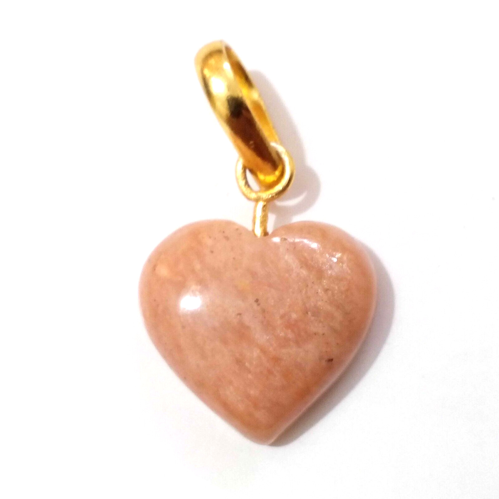 Fabulous Top Peach Amazonite Drill Heart Shape 20.25 Crt Cabochon Loose Gemstone