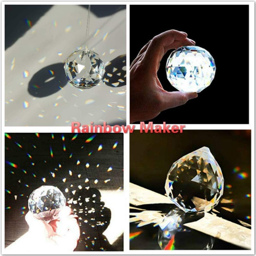 Multicolored Light Refraction Crystals – 12 Hanging Droplets for Any Occasion