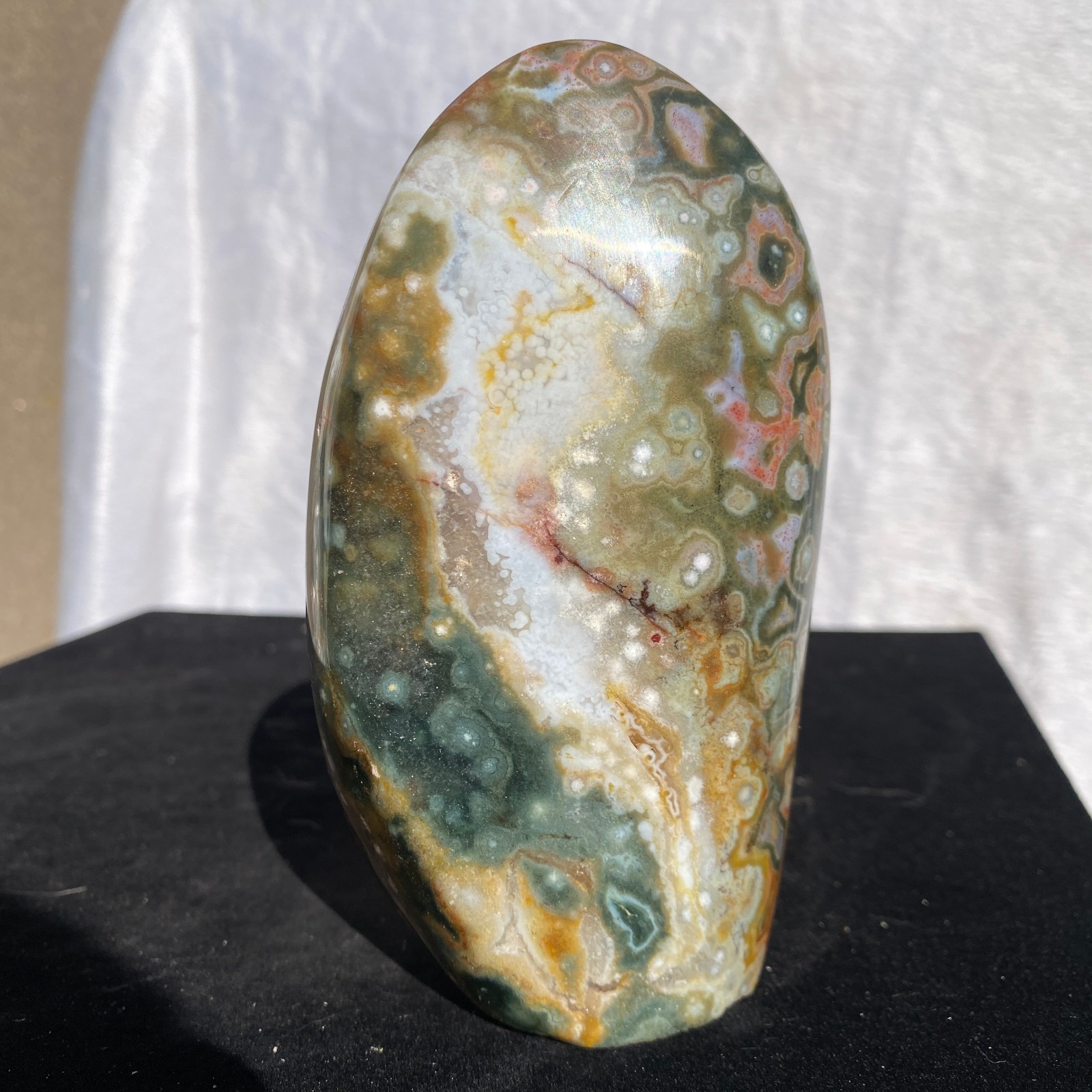 540g Natural polychrome Ocean Jasper Specimen Quartz Crystal Reiki Healing