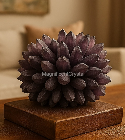 9lb+ Rare DARK PURPLE Amethyst Quartz Cluster Crystal Home Decor Display Gifts