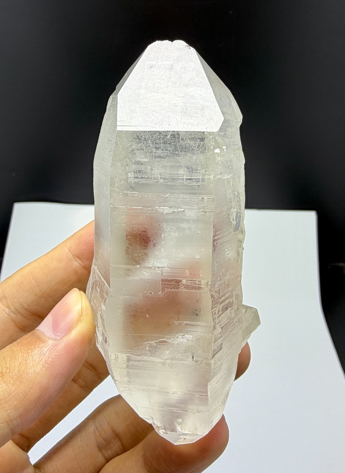 Attractive Double Terminated Eye Clean Quartz Crystal. @PAK 177 Grams