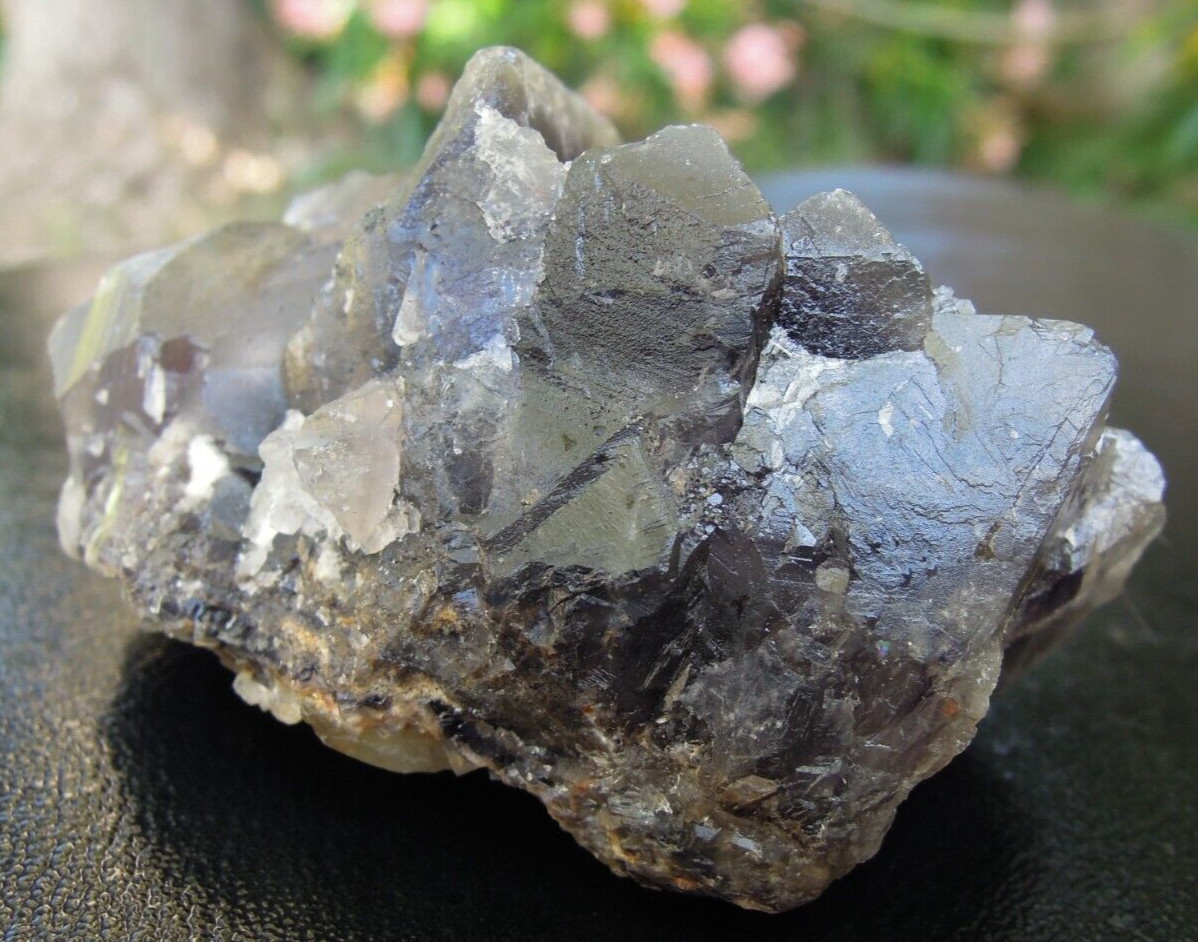 176g Natural Dark Blue Fluorite Crystal Cluster Mineral Speciman