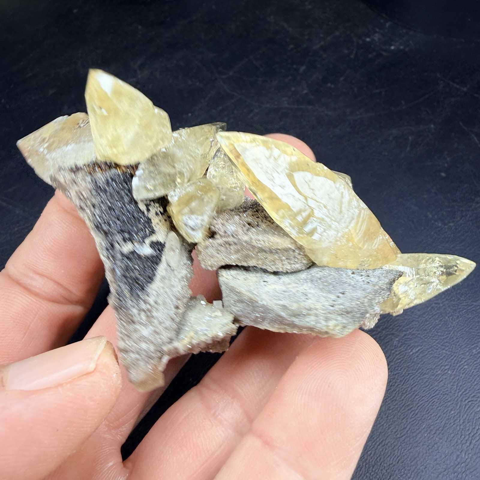 Golden Calcite Chalcopyrite Dolomite Crystal Combo / Sweetwater Mine *Video*
