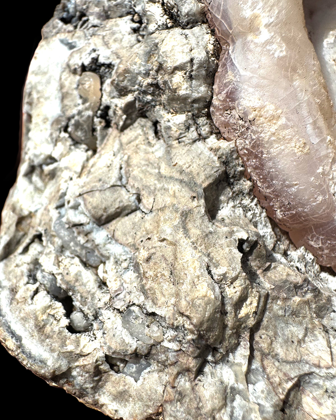 1.5 LB Unique Quartz Vug Agate Geode for display from United States