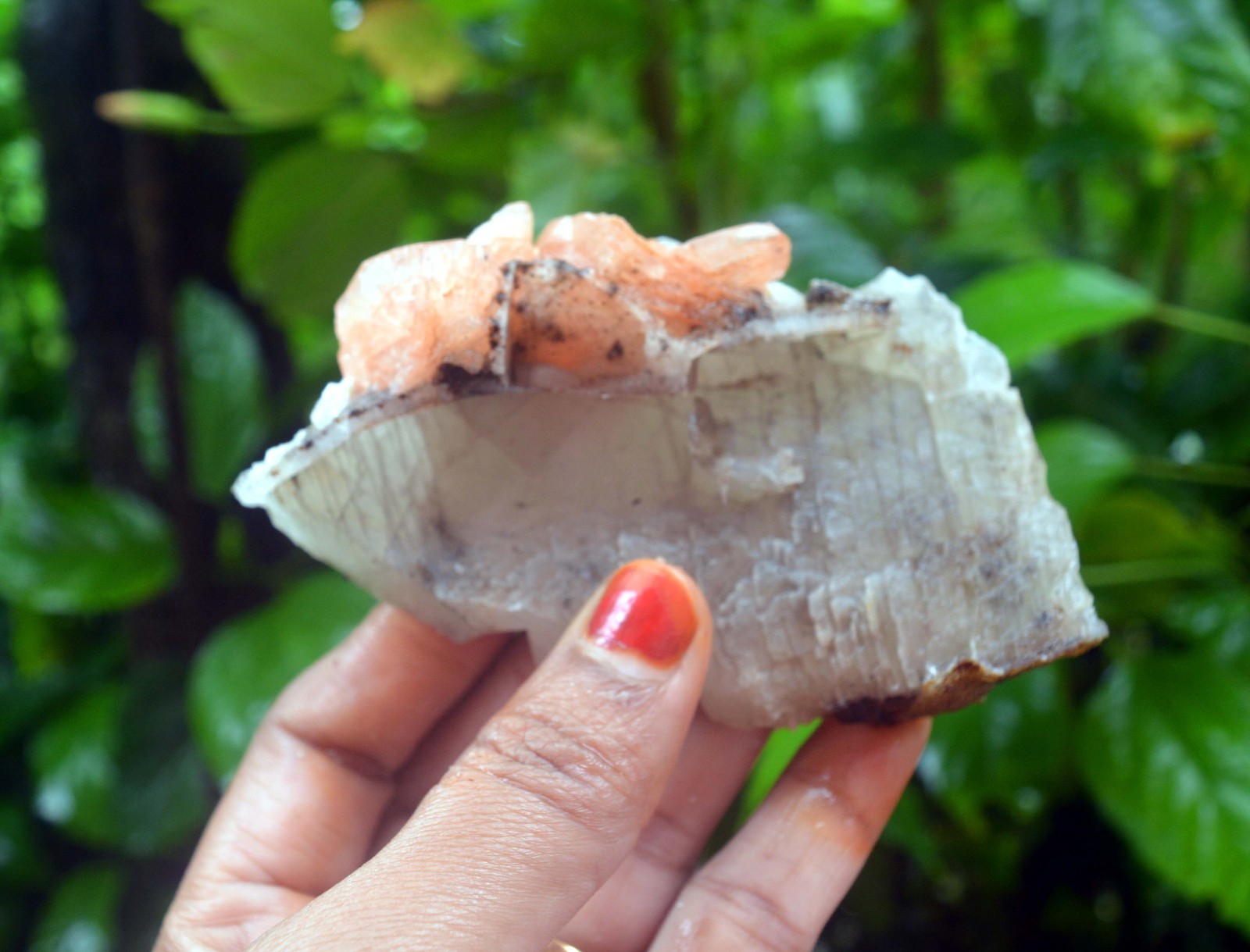 stilbite crystals w/ calcite & matrix minerals specimen j-6