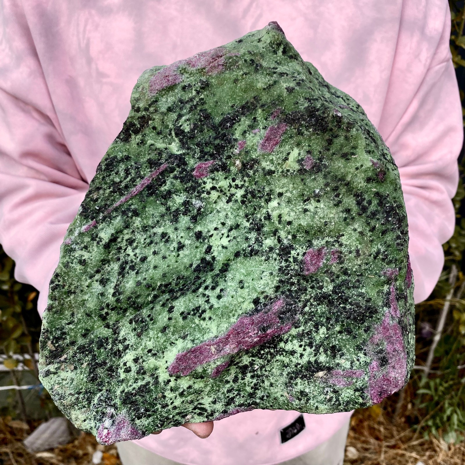 14.41LBNatural green Ruby zoisite (anylite) crystal Chakra mineral Healing Energ