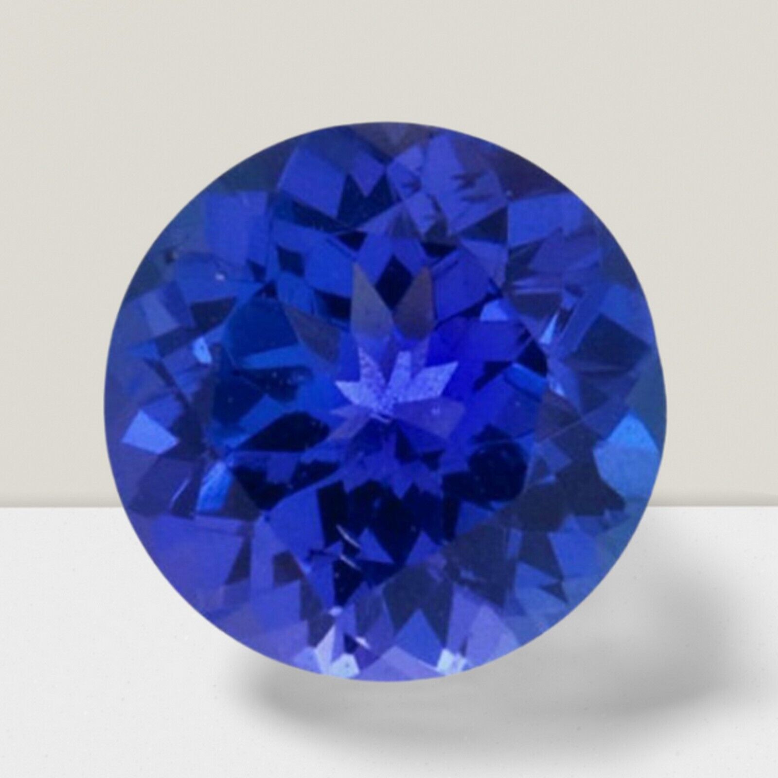 Tanzanite Round Cut Gemstone 5.1 Cts – 12 mm Lustrous Loose Gem