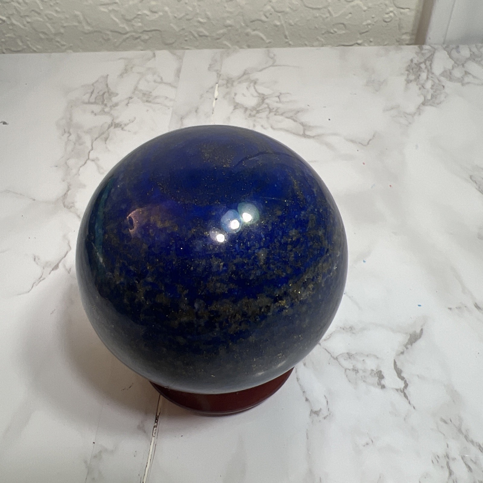 Natural Lapis lazuli Sphere Crystal Ball from Afghanistan mines 1.440 LB 73.5