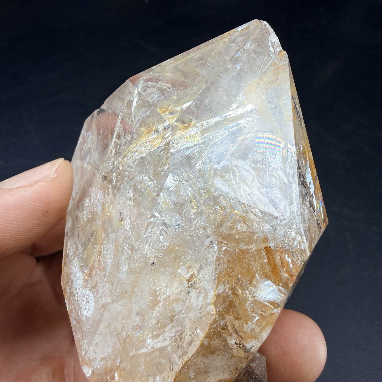 Large Herkimer Diamond Quartz Crystal Point / New York *VIDEO*