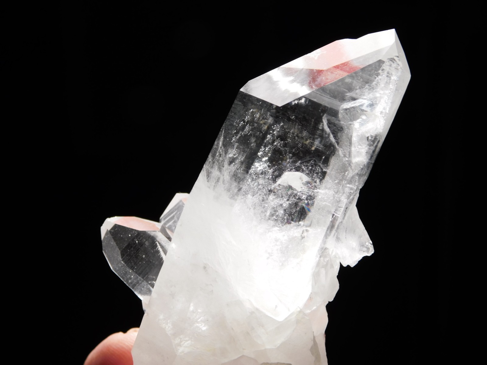 RAINBOWS TRANSLUCENT Quartz Crystal Cluster Collier Creek ARKANSAS 103gr