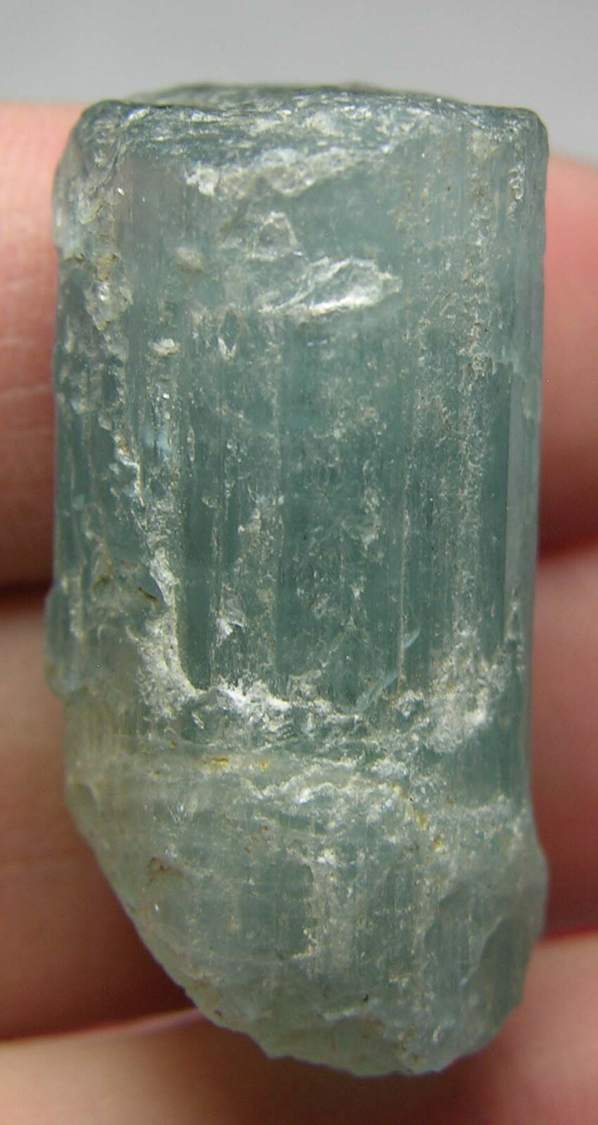 67.55ct Vietnam Natural Terminated Aquamarine Crystal Stick Specimen 13.50g 32mm