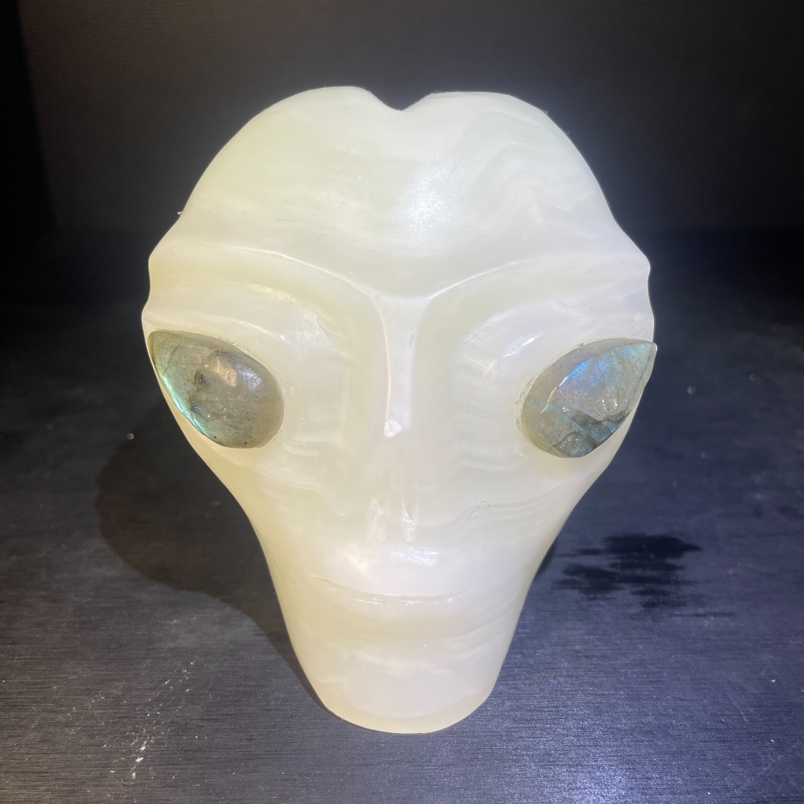 2.81LB 4.4inch”Natural Afghan Jade Carving Crystal