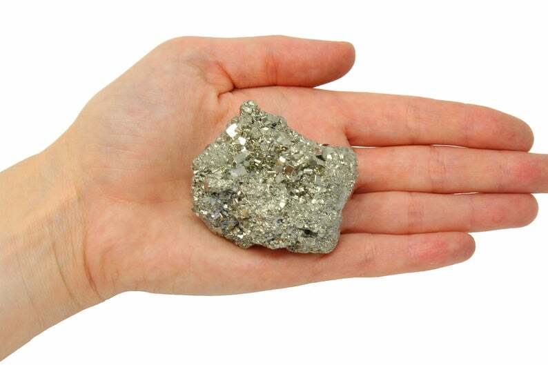 Extra Quality Grade Large Pyrite Chunks Druzy – Fools Gold – Raw Pyrite Clusters