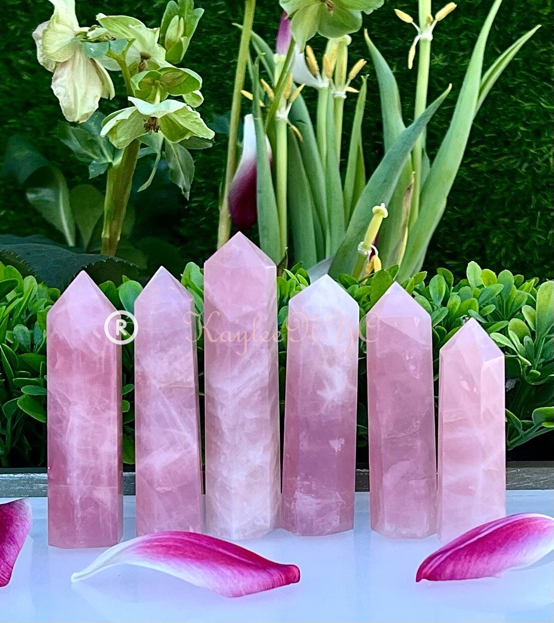 Wholesale Lot 1 Lb Natural Rose Quartz Obelisk Tower Point Crystal Natural