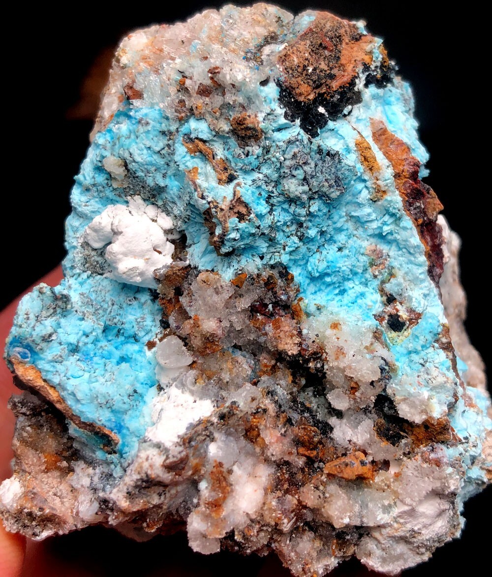 93g 1PCS NATURAL Blue Cyanotrichite CRYSTAL STONE MINERAL Specimen q473