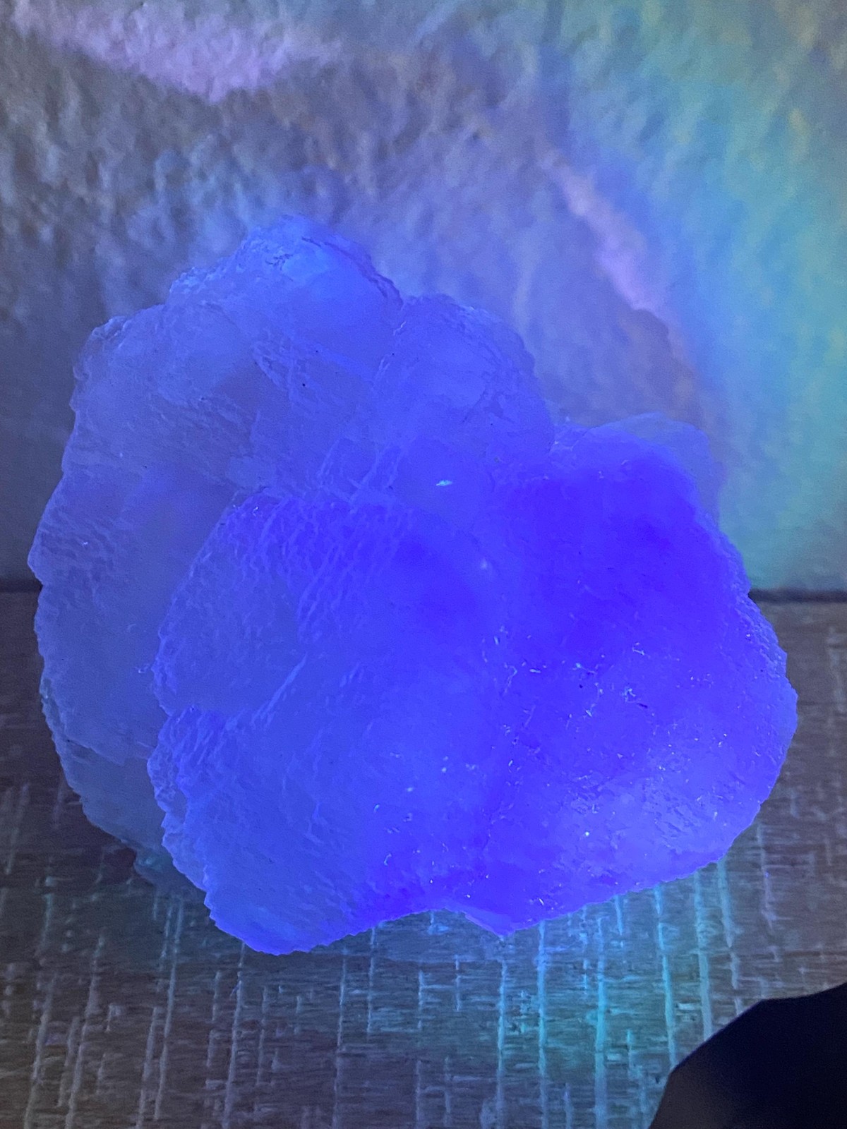 Sparkling Sugar Fluorite Cluster UV Reactive