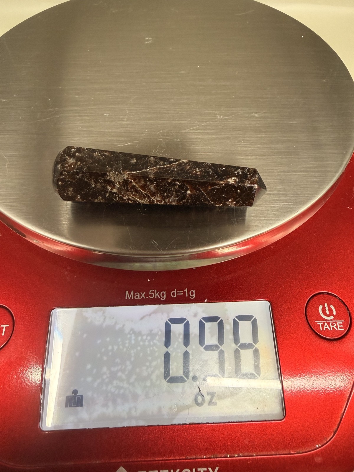 Garnet Wand 0.98oz 3.75″ Double Terminated Red Garnet Crystal Point Healing