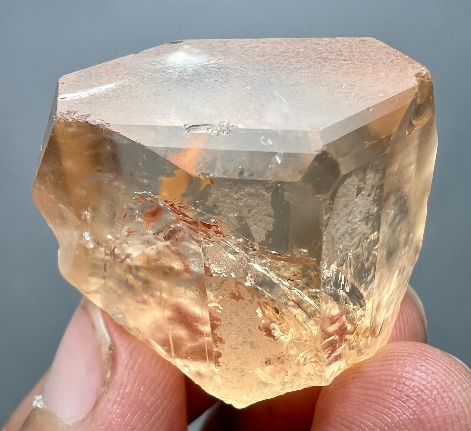 215 Carat Natural !!! Eye Clean Top Honey Color Topaz Huge Crystal @PAK