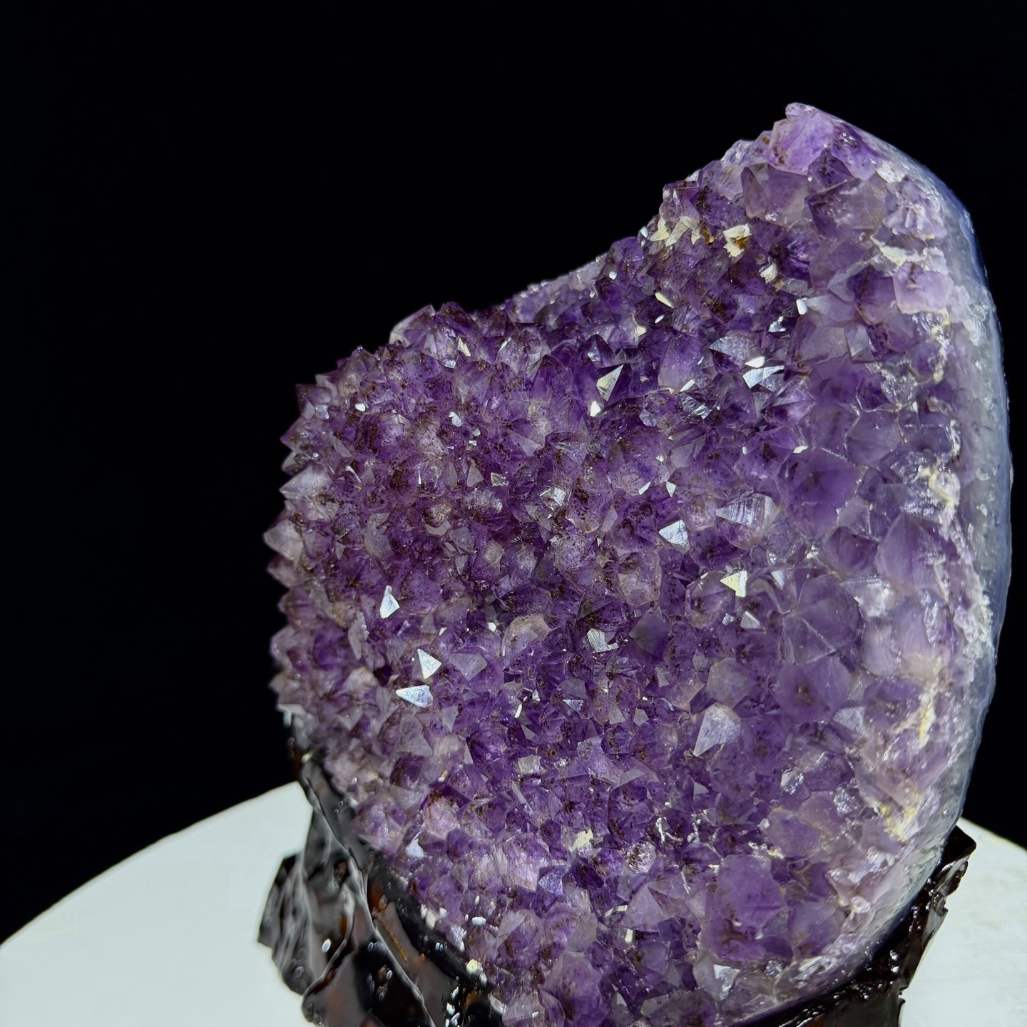 12lb RARE Top Natural Amethyst Geode Titanium Crystal Flower Cathedral Decor+ST
