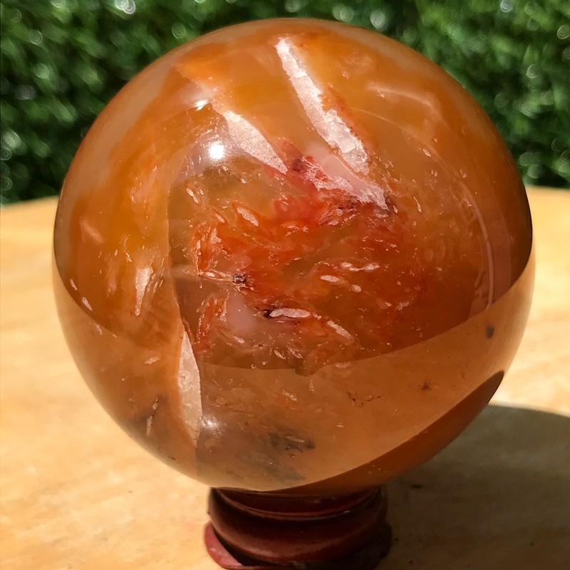 290G Natural Patterned Agate Ball Crystal Sphere Mineral Specimen Healing