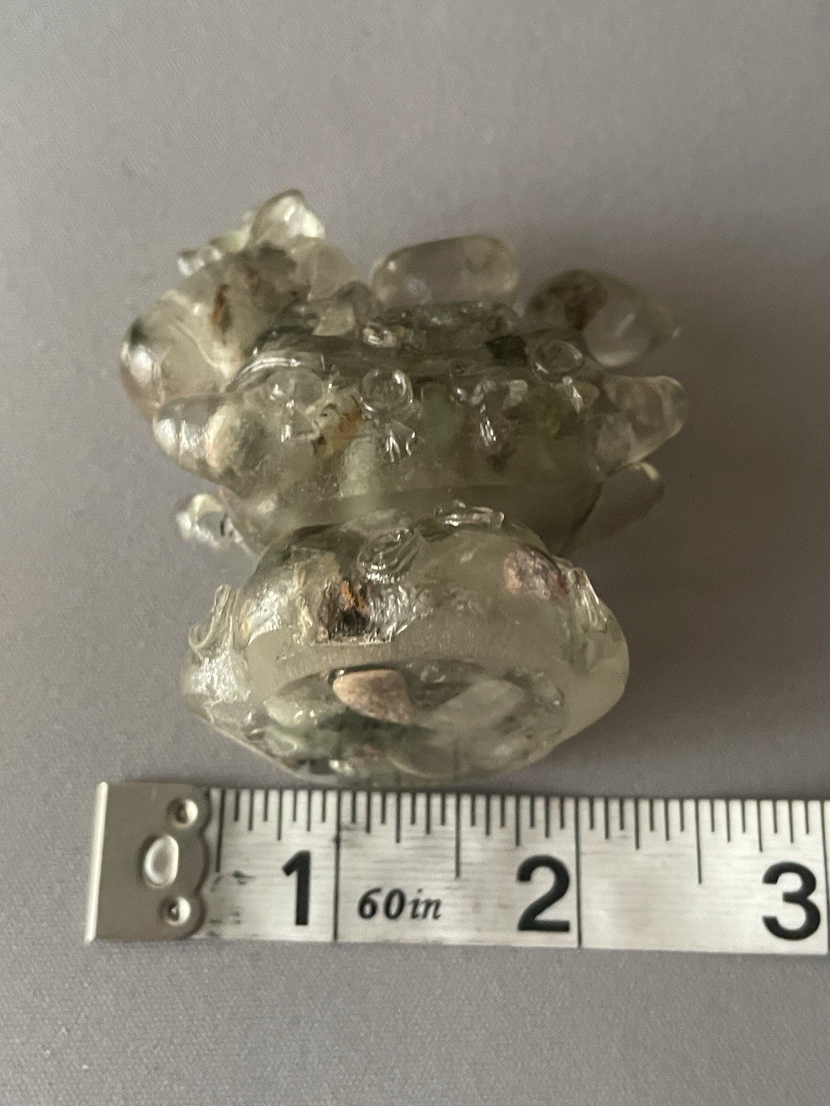Garden Quartz Crystal/Gemstone Chips In Resin Pony Money Boat Spinner 2 1/2″