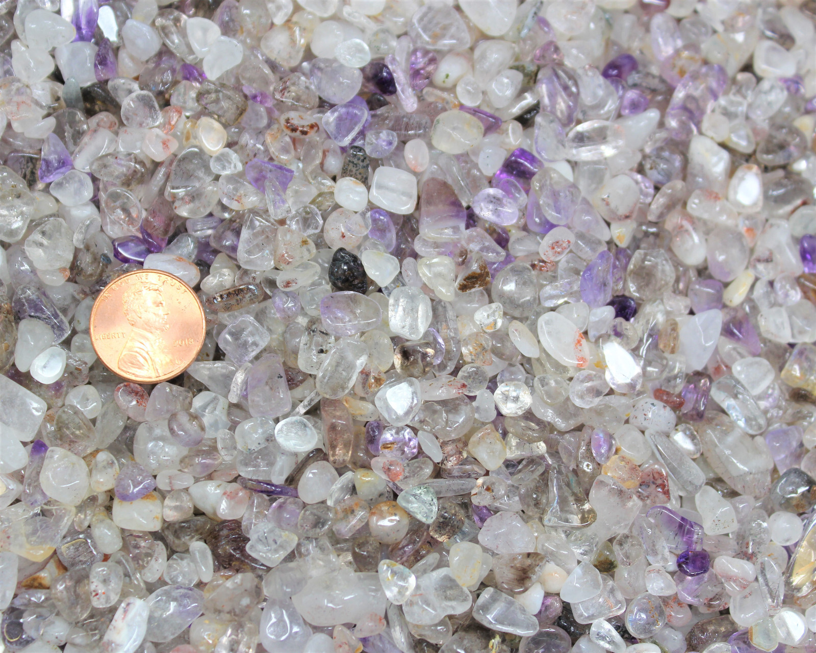 Super 7 Semi Tumbled Gemstone Mini Chips 5 – 7mm (‘A’ Grade Wholesale Bulk Lots)