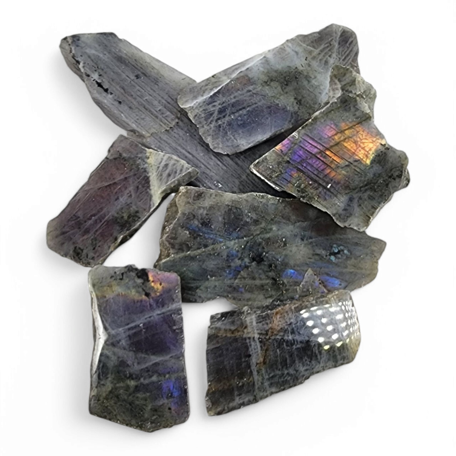 Labradorite Polished Face Pieces Madagascar 164.4 grams