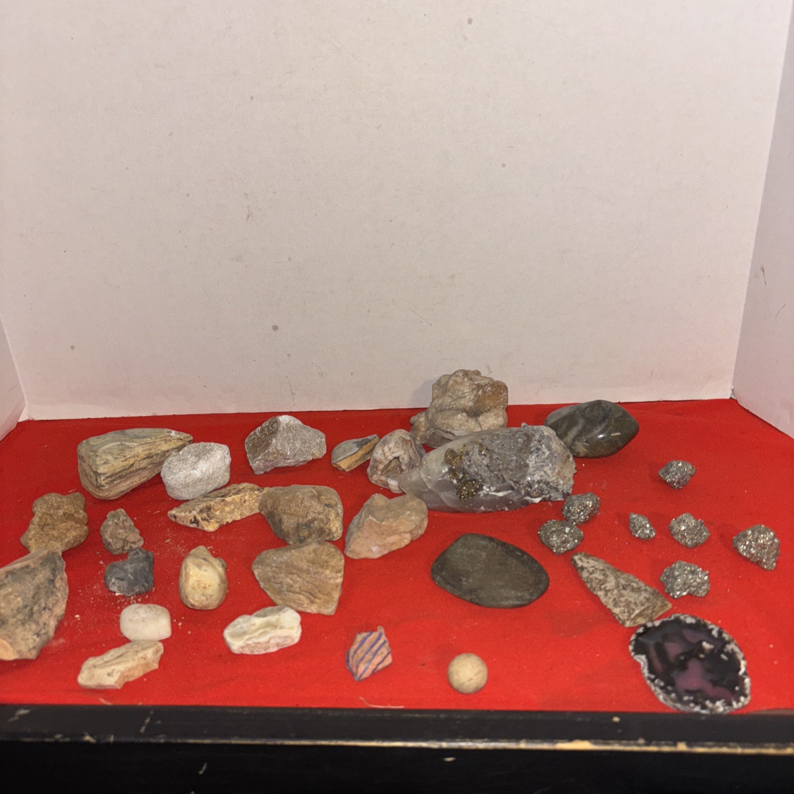 Raw Crystals And Rocks- Unique Sparkling- #72725-Estate Find