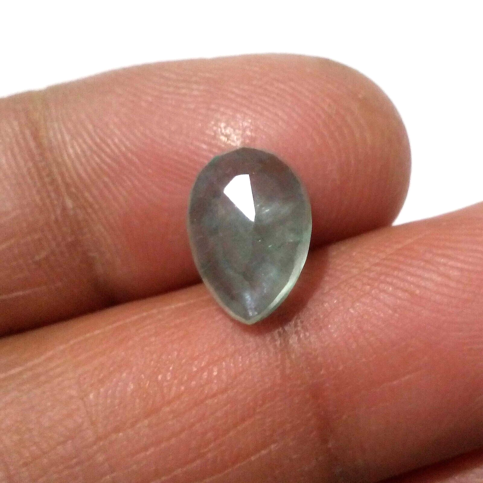 4.20 Crt Ultimate Colombian Emerald Faceted Pear Shape Top Green Loose Gemstone