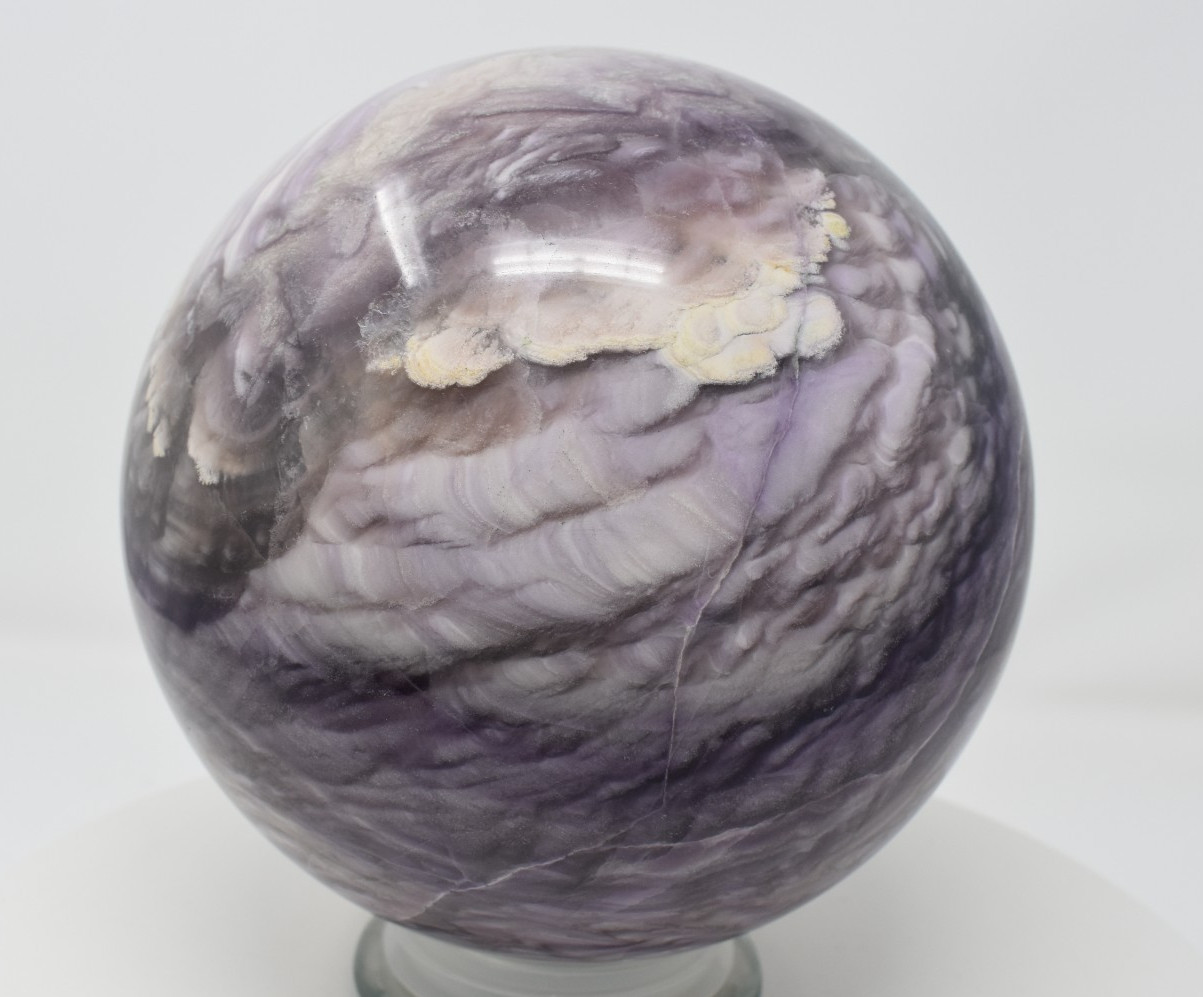 Large Purple Fluorite Sphere 181 mm 21 lb 9 oz