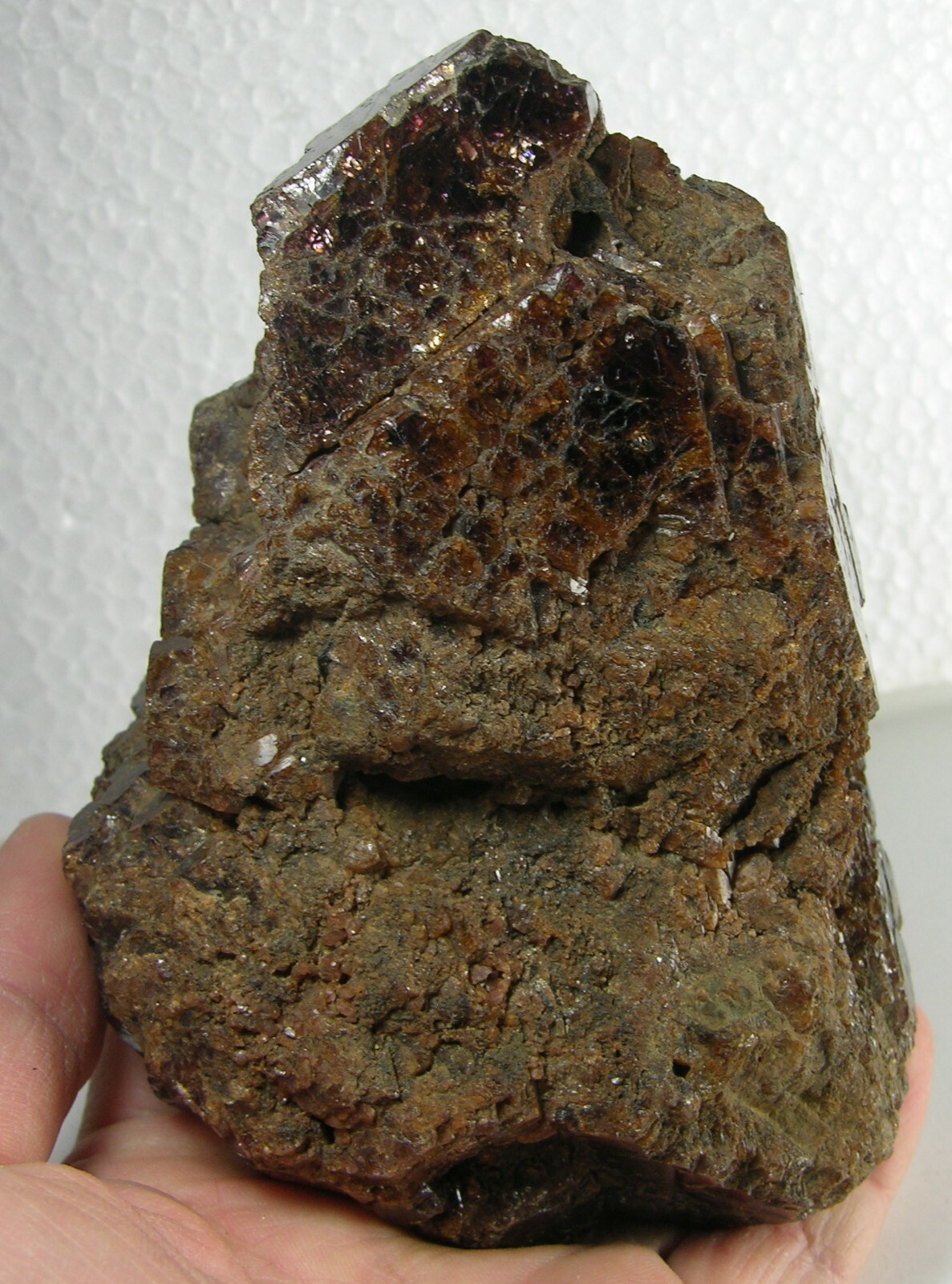 946g Vietnam 100% Natural Brown Spinel Crystal Cluster Specimen 2 lb 1oz 127mm