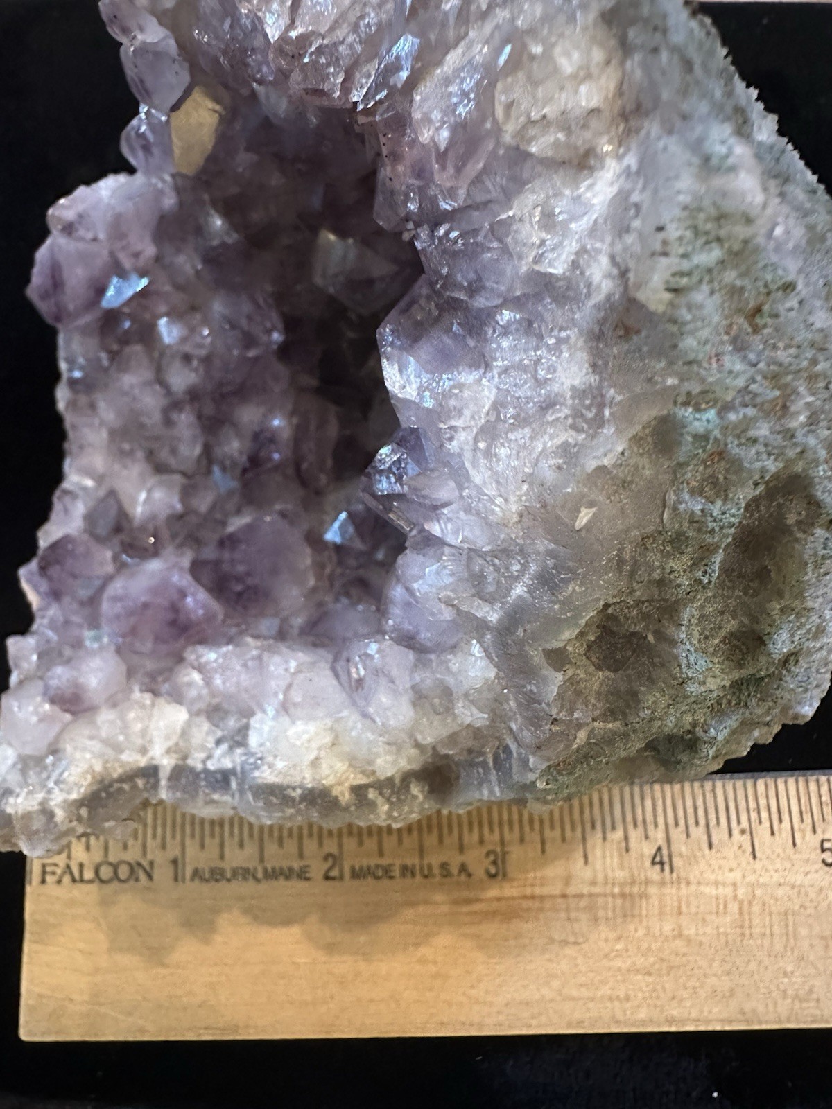 Natural Amethyst Crystal Geode Half – 2 lb Purple Quartz Display Specimen