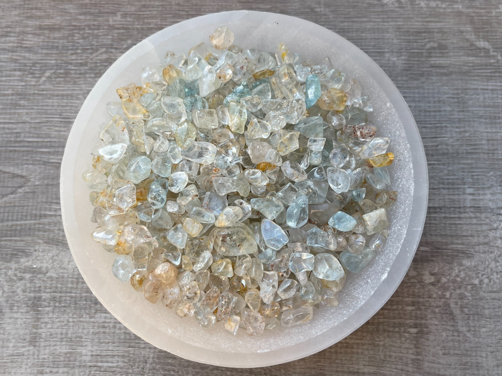 Grade A++ Lemon Topaz Semi Tumbled Gemstone Chips 5-20 mm, Wholesale Bulk Lot