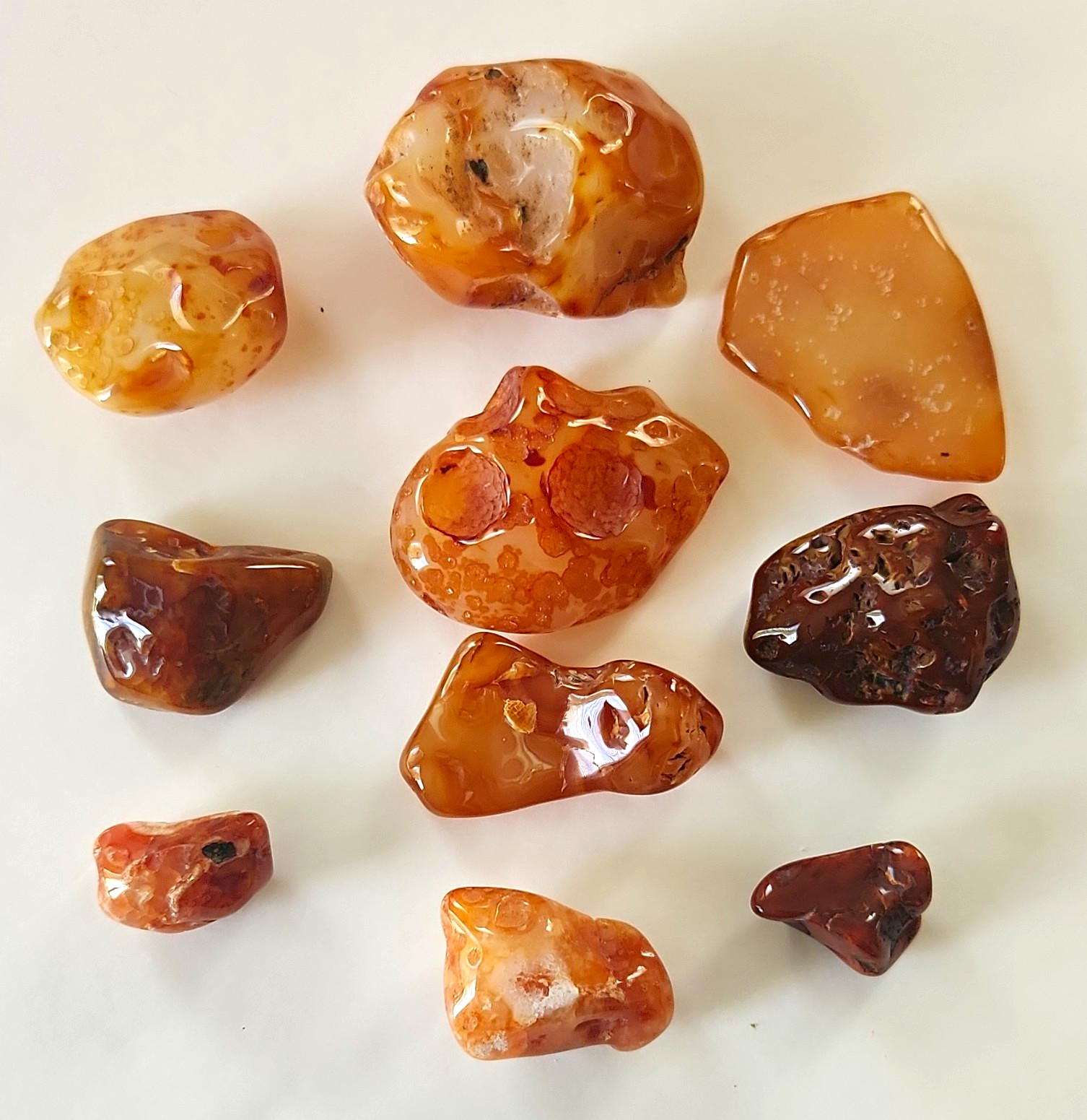 Carnelian Agate Oregon Tumbled One Pound