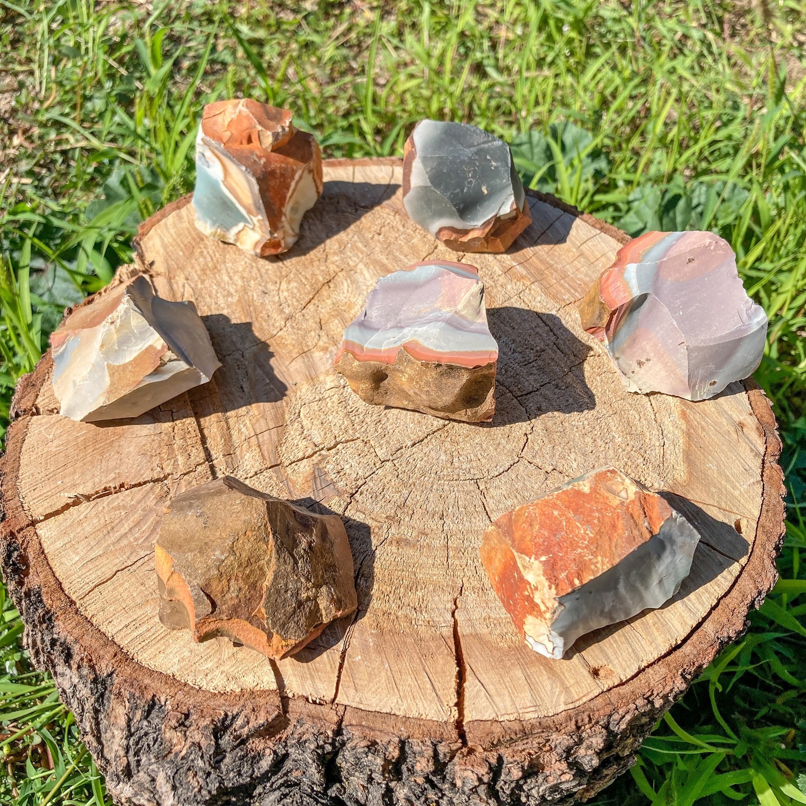 Raw Polychrome Jasper Crystal / Energy Blockages / Transformation / Rebirth