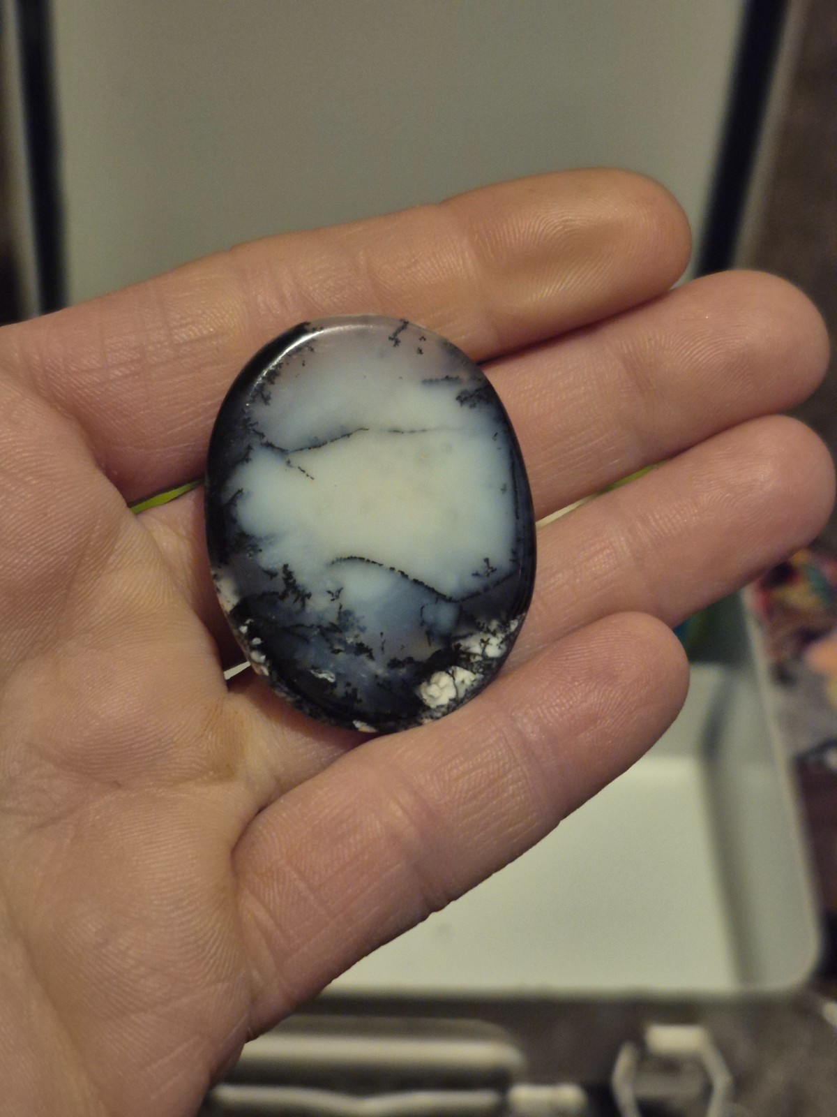 Dendrite Opal, aka Merlinite, is known as the “Stone of Ancient Knowledge”